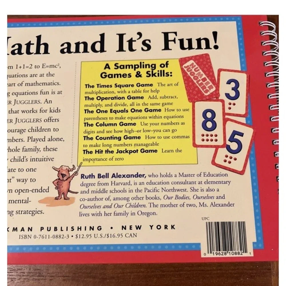 NUMBER JUGGLERS: MATH GAME BOOK & MATH GAME CARDS By Ruth Bell Alexander‎ New